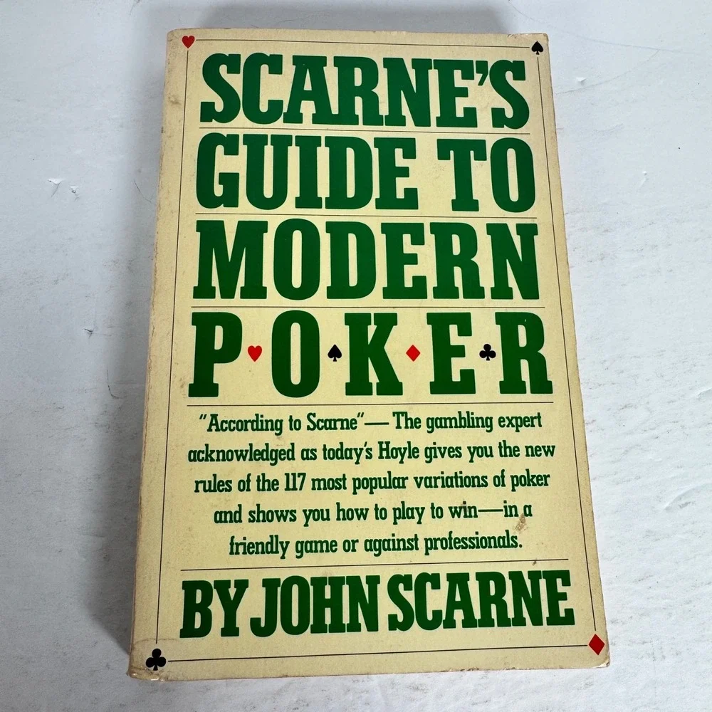 Scarne's Guide to Modern Poker John Scarne 1984 Fireside Paperback